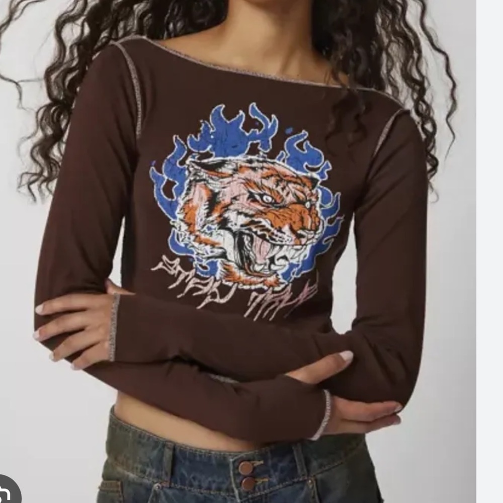 Flaming tiger UO top.